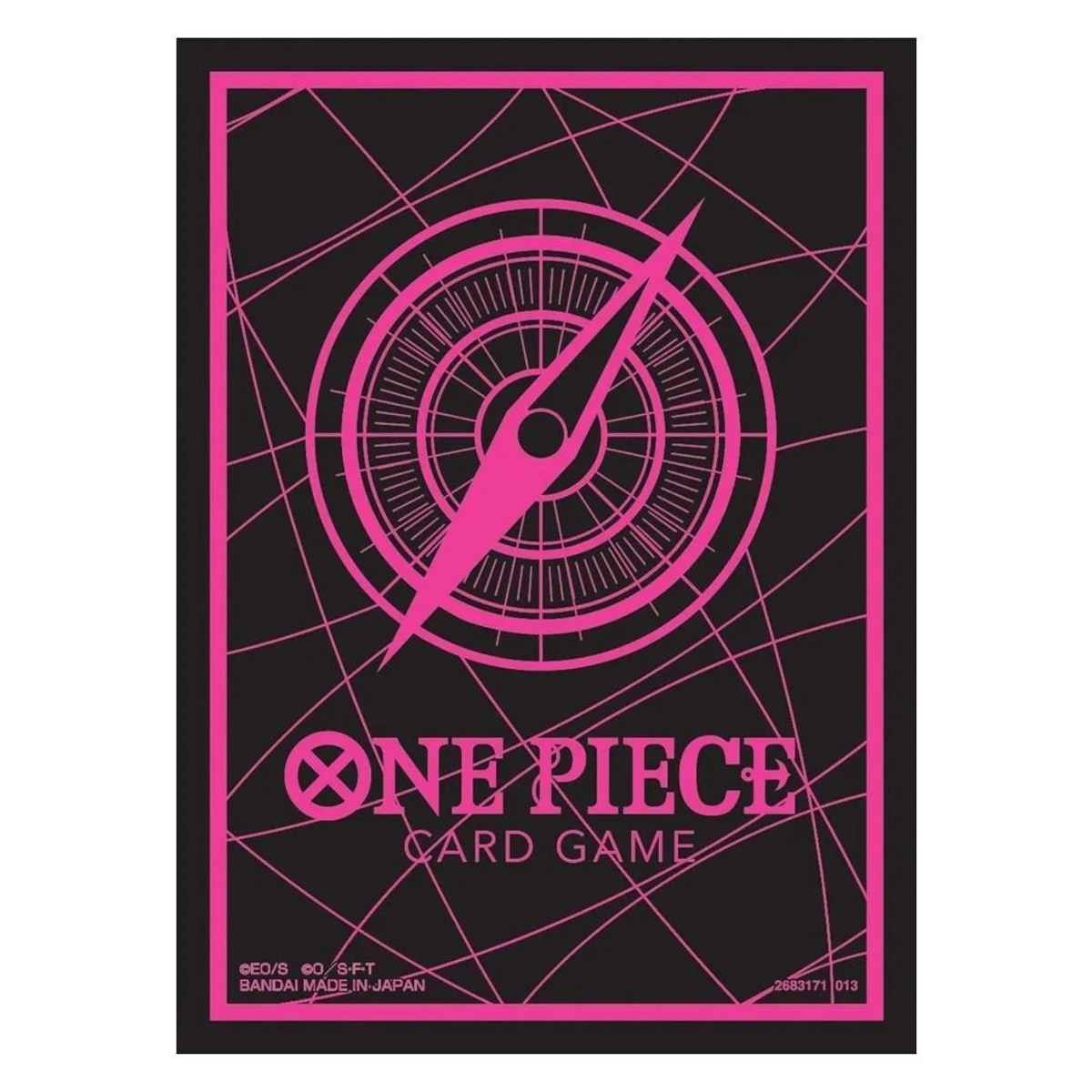 One Piece TCG Official Card Sleeves V6 (Standard Black & Pink)
