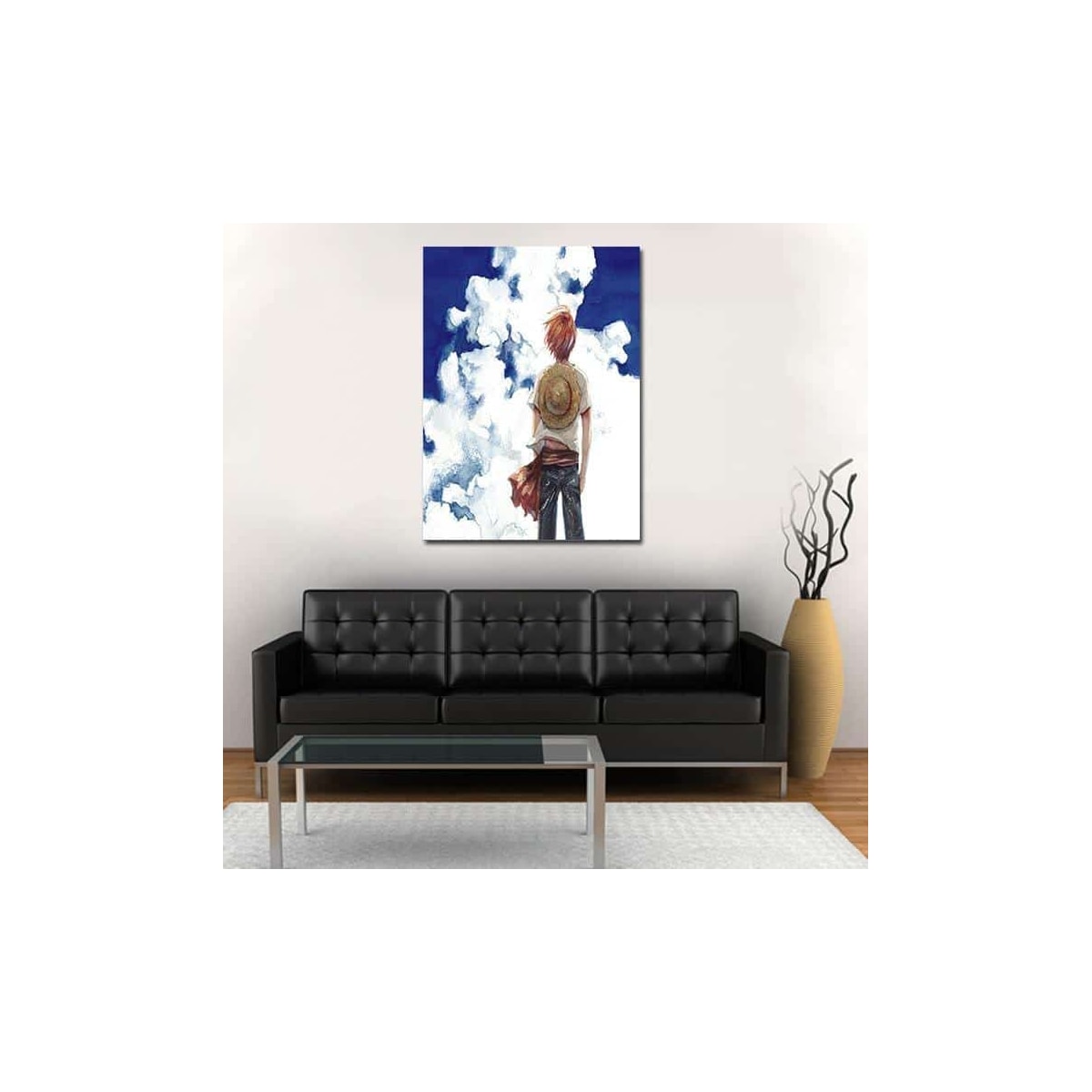 Luffy Blue Sky Portrait Canvas